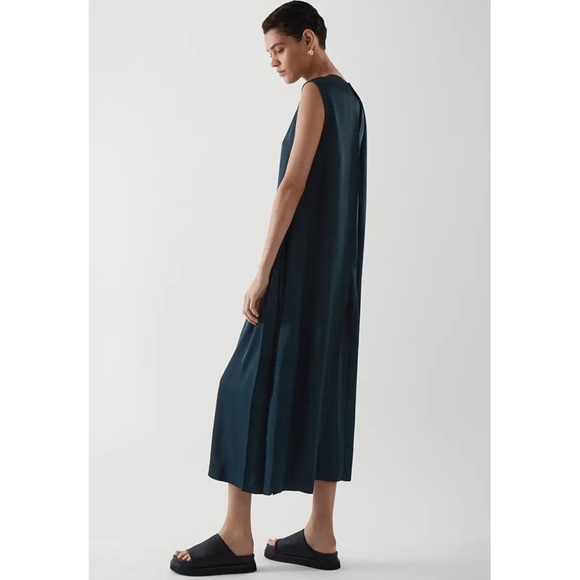 COS | Dresses | Cos Sleeveless Maxi Dress In Dark Turquoise | Poshmark